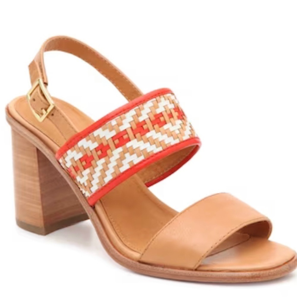 FRYE‎ Amy Block Heel SlingBack Strap Sandals - Picture 3 of 8